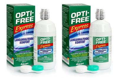 OPTI FREE OPTI-FREE Express 2 x 355 ml avec &eacute;tuis