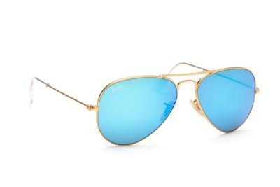 RAY BAN  Lunettes de soleil Aviator bleues. Couleur: Marron