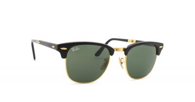 RAY BAN Lunettes de soleil Ray - ban Rb2176 clubmaster folding col. 901 Unisexe Carr&eacute; Noir