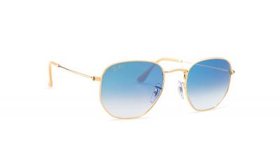 Ray-Ban Hexagonal Lunettes de soleil RB3548-001 - Unisex - Metal
