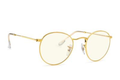 RAY BAN Lunette De Soleil Ronde Ray-Ban Dor&eacute; - S