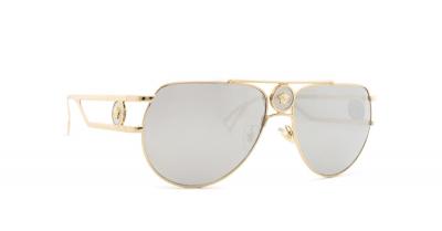 VERSACE Lunettes de soleil  Ve2225 pilot medusa col. 12526g Hommes Pilot Or