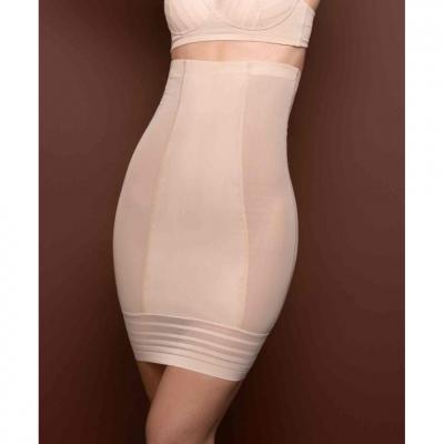BYE BRA Jupe taille haute gainante Beige  Powermesh Shapewear