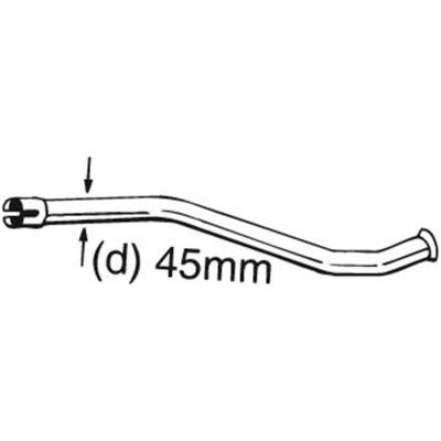 BOSAL  Tuyau d'&eacute;chappement 889-150 CITROEN AX
