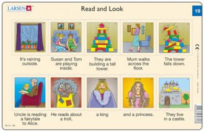 LARSEN 2 Puzzles Cadres - Apprendre l'Anglais : Read and Look 19-20 (en Anglais) 