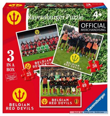 RAVENSBURGER 3 Puzzles - Les Diables Rouges 2016 