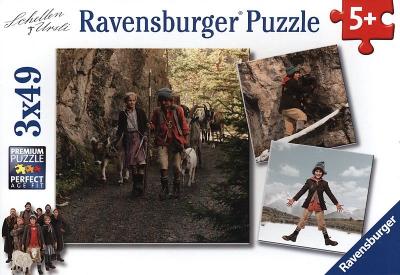 RAVENSBURGER 3 Puzzles - Une Cloche pour Ursli 