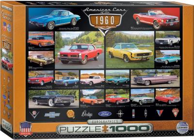 EUROGRAPHICS  Puzzle 1000P Voitures Am&eacute;ricaine - - Puzzle