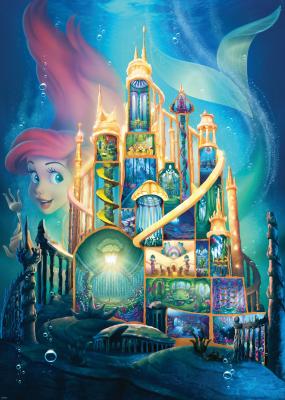 RAVENSBURGER Puzzle Ariel Ch&acirc;teaux Disney 1000 Pi&egrave;ces Noir