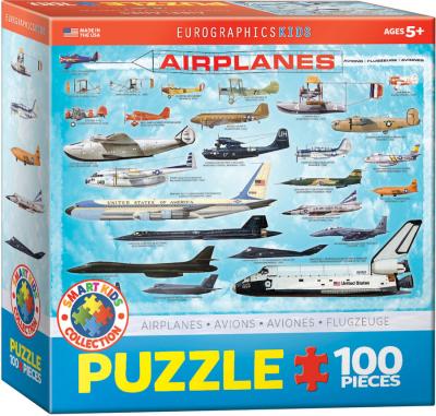  EuroGraphics-1000 Piece Planes Puzzle, EUROKIDS-0086, 100