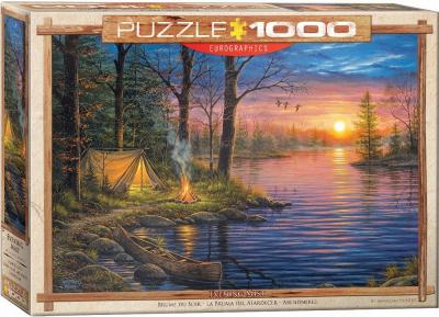 EUROGRAPHICS Puzzle 1000 pi&egrave;ces : Brume du soir par Abraham Hunter 