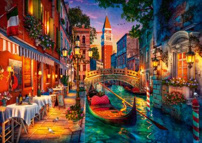RAVENSBURGER Puzzle 1000 pi&egrave;ces : Croisi&egrave;re sur les canaux de Venise - Neuf