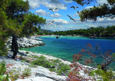 DTOYS Unbekannt Puzzle Inconnu - 1000 pi&egrave;ces - D&eacute;couvrez Europe - Corfu