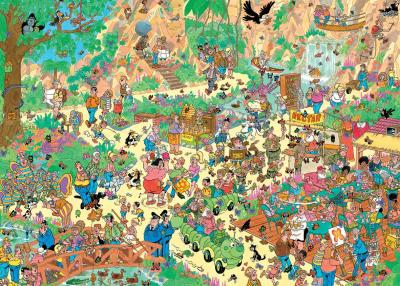 JUMBO Puzzle 1000 pi&egrave;ces : Joyeux papillons - JVH Diset