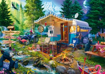 SCHMIDT SPIELE Puzzle - - La caravane dans les montagnes - 1000 pieces - Des 12 ans