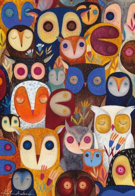 DTOYS Puzzle Kurti Andi - Collage - Hiboux 