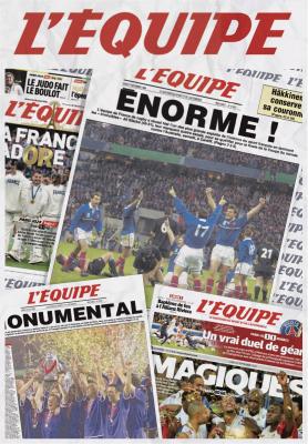 L EQUIPE Puzzle Les Exploits des &Eacute;quipes de France - Football, Basket, Rugby