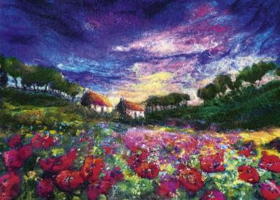 HEYE  - PUZZLE 1000P SUNDOWN POPPIES  -