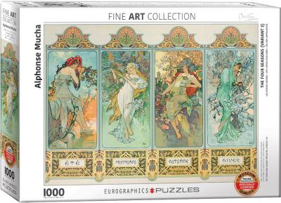 EUROGRAPHICS  puzzle Mucha Alfons: Four Seasons - 1000 Teile