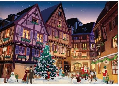 PIATNIK Puzzle NOEL AU VILLAGE  Multicolore 