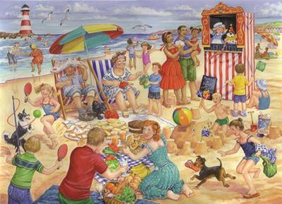 HOP HOUSE OF PUZZLES Puzzle Pi&egrave;ces XXL - Au Bord de la Mer HOP - House of Puzzles