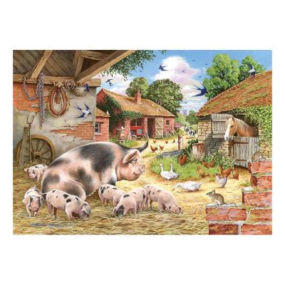 HOP HOUSE OF PUZZLES Pi&egrave;ces XXL - Les Porcelets De Poppy 