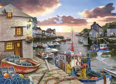 HOP HOUSE OF PUZZLES Puzzle 250 Pi&egrave;ces : Pi&egrave;ces XXL - Harbour Lights, The House of Puzzles