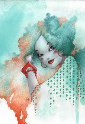 GRAFIKA KIDS Puzzle Pi&egrave;ces XXL - Misstigri : Mint 