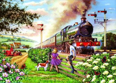 HOP HOUSE OF PUZZLES Puzzle Pi&egrave;ces XXL - Railway Children HOP - House of Puzzles