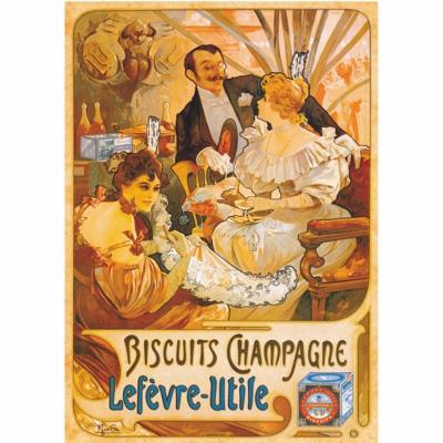 DTOYS Poster Vintage - Biscuits Champagne Lefevre-Utile