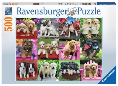 RAVENSBURGER Puzzle 500 pi&egrave;ces : les copains chiots