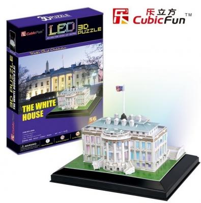 CUBIC FUN Puzzle 3D avec LED - Washington : La Maison Blanche 