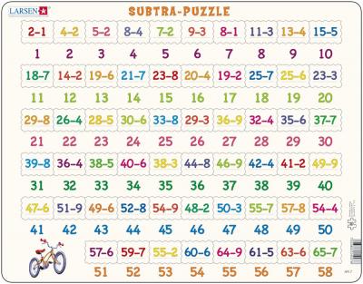 LARSEN Puzzle Cadre - Apprendre &agrave; Compter : La Soustraction 