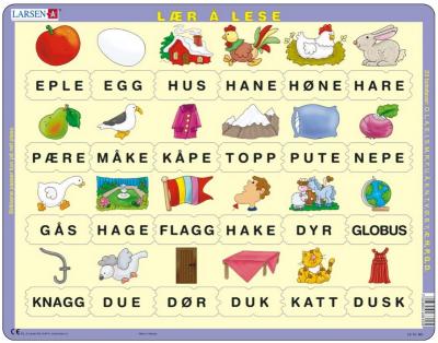 LARSEN Puzzle Cadre - Apprendre &agrave; Lire le Norv&eacute;gien 4 (en Norv&eacute;gien) 