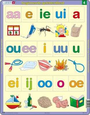 LARSEN Puzzle Cadre - Beginnende geletterdheid 4 (en hollandais) 