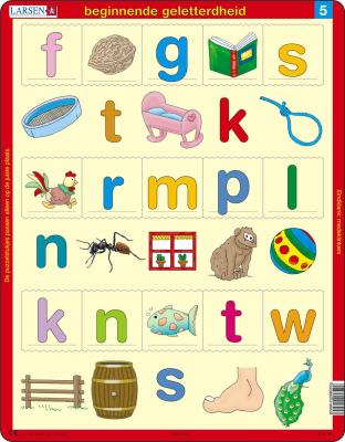 LARSEN Puzzle Cadre - Beginnende geletterdheid 5 (en hollandais) 