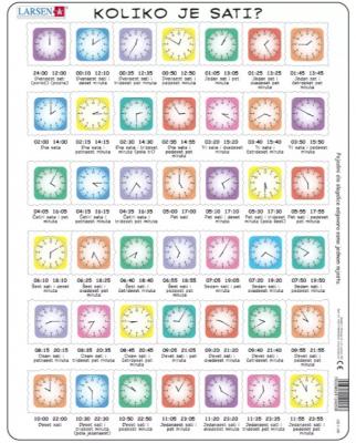 LARSEN Puzzle Cadre - Clock-Puzzle (En Croate) 