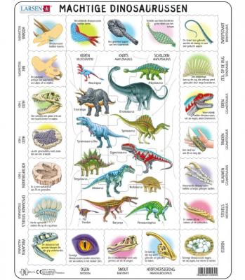 LARSEN Puzzle Cadre - Dinosaures (en Hollandais) 