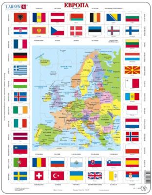 LARSEN Puzzle Cadre - Europe (en Russe) 