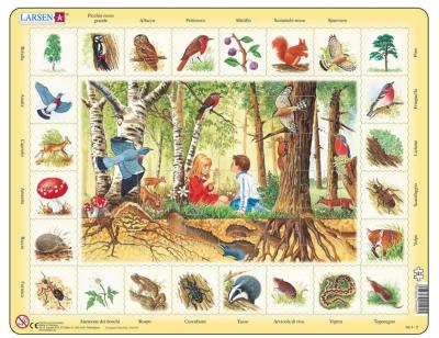 LARSEN - Puzzle encadr&eacute; dans la for&ecirc;t 48 pi&egrave;ces, NA4