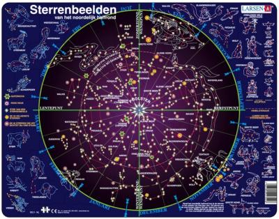 LARSEN Puzzle Cadre - Les Constellations (en Hollandais) 