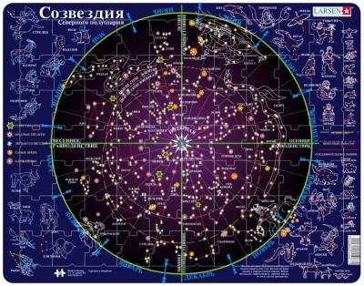 LARSEN Puzzle Cadre - Les Constellations (en Russe) 