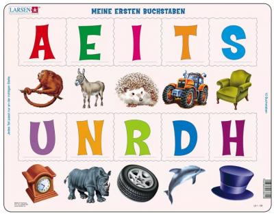 LARSEN Puzzle Cadre - Meine Ersten Buchstaben 