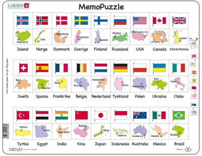 LARSEN Puzzle Cadre - MemoPuzzle (en Norv&eacute;gien) 