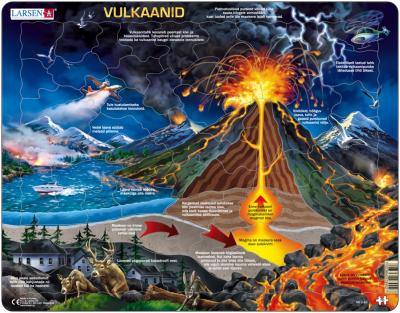 LARSEN Puzzle Cadre - Volcan (en Estonien) 