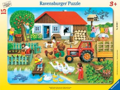 RAVENSBURGER Puzzle 15 Pi&egrave;ces : Puzzle Cadre - Ferme, 
