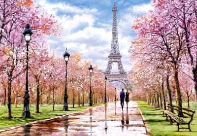CASTORLAND  Promenade romantique &agrave; Paris, Puzzle 1000 Teile- - Puzzle