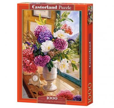 CASTORLAND  Nature morte aux hortensias, Puzzle 1000 couleurs- - Puzzl