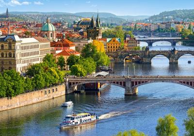 CASTORLAND  Vue des ponts &agrave; Prague, Puzzle 500 Tei - - Puzzle