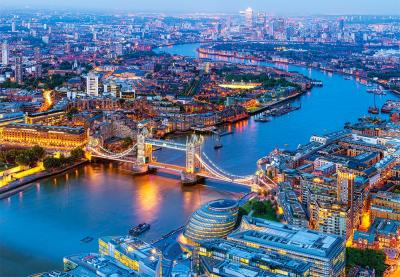 CASTORLAND  Vue a&eacute;rienne de Londres, Puzzle 1000 Teile - - Puzzle